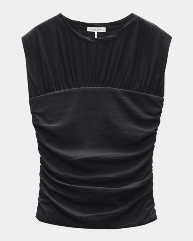 Mica Banded Combo Top